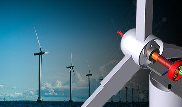 Energy Wind Turbine Optimal Monitoring with Hybrid Twin