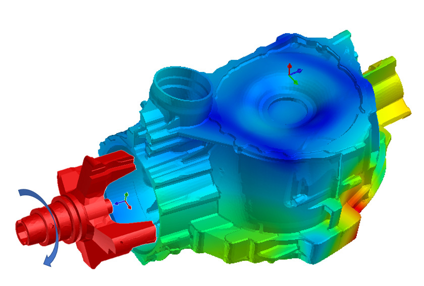 Displacements and Vibrations Analysis during Machining. Courtesy of PCI SCEM