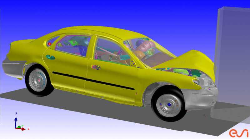 ESI IN VirtualPerformanceSolution Simulation FrontalCrash A01 V01