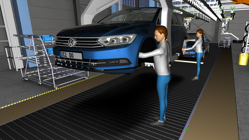 Auto Simulation Courtesy Of VW