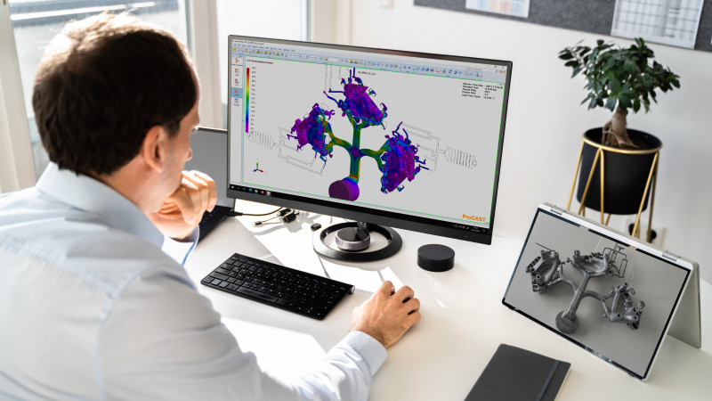 die casting simulation with ProCAST at Simplac some