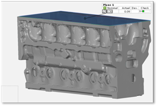 Example of a casted engine component