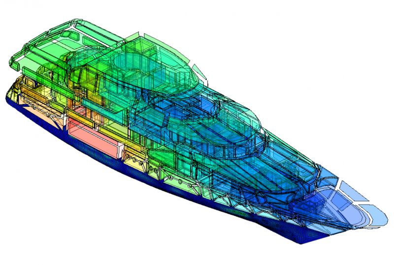 ESI IN VibroAcoustics Simulation Yacht A01 V01