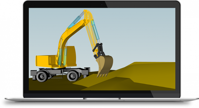 Excavator Virtual Testing