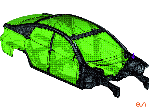 ESI IN VibroAcoustics Simulation AutomobileAnalysis A01 V01