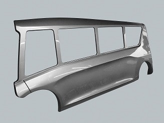 Bus Body Side (ca. 13x6.5ft).