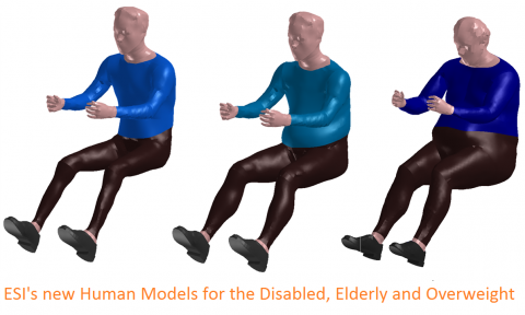 ESI’s new digital human models of disabled, older and overweight individuals