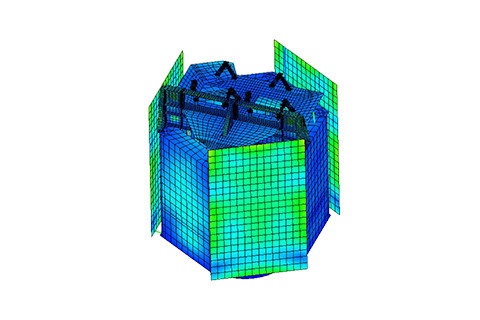 Simulate space structural dynamics